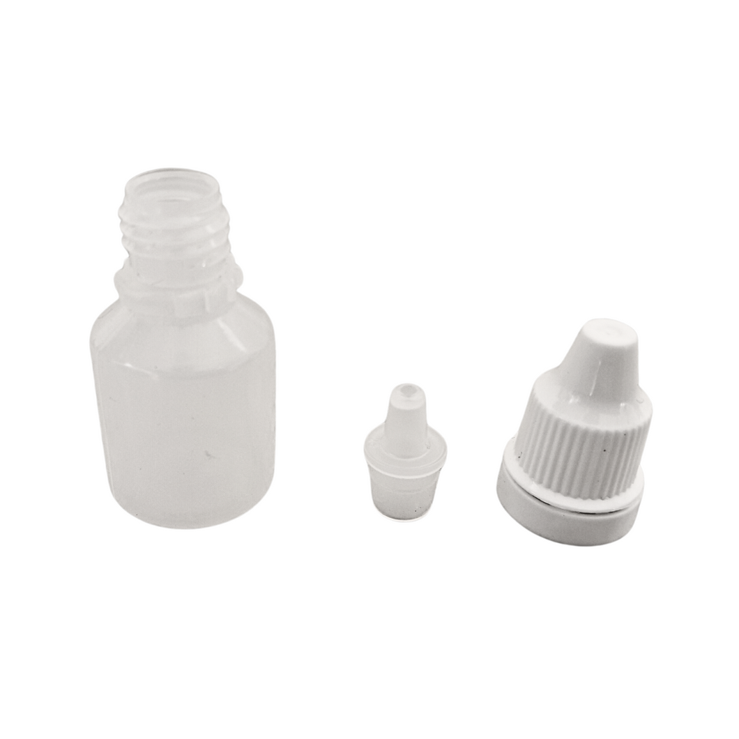 Dropper Bottle Empty Refillable Plastic Squeezable Dropper Bottle 10 ml in size Self sealing (Pack of 100)