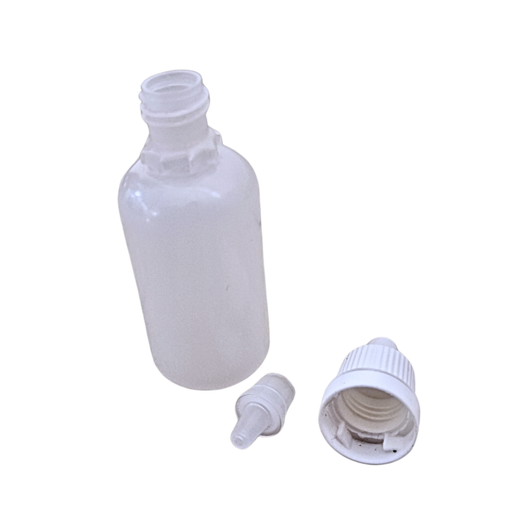 Empty Refillable Plastic Squeezable Dropper Bottle 30 ml in size Self sealing (Pack of 10)