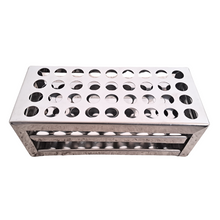 Load image into Gallery viewer, Test Tube Stand Stainless Steel 304 grade, Size 13 mm × 36 Holes Test Tube rack for Laboratory Pack of 1
