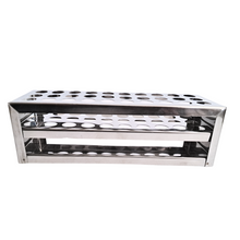 Load image into Gallery viewer, Test Tube Stand Stainless Steel 304 grade, Size 16 mm × 30 Holes Test Tube rack for Laboratory Pack of 1
