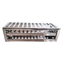 Load image into Gallery viewer, Test Tube Stand Stainless Steel 304 grade, Size 13 mm × 48 Holes Test Tube rack for Laboratory Pack of 1
