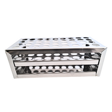 Load image into Gallery viewer, Test Tube Stand Stainless Steel 304 grade, Size 16 mm × 36 Holes Test Tube rack for Laboratory Pack of 1
