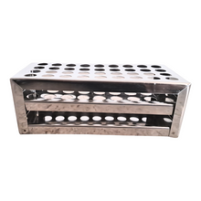 Load image into Gallery viewer, Test Tube Stand Stainless Steel 304 grade, Size 13 mm × 36 Holes Test Tube rack for Laboratory Pack of 1
