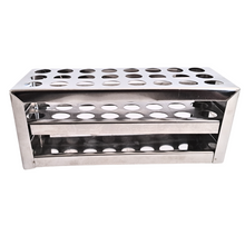 Load image into Gallery viewer, Test Tube Stand Stainless Steel 304 grade, Size 16 mm × 24 Holes Test Tube rack for Laboratory Pack of 1
