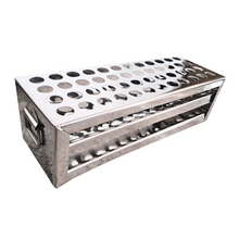 Load image into Gallery viewer, Test Tube Stand Stainless Steel 304 grade, Size 13 mm × 48 Holes Test Tube rack for Laboratory Pack of 1
