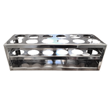 Load image into Gallery viewer, Test Tube Stand Stainless Steel 304 grade, Size 40 mm × 12 Holes Test Tube rack for Laboratory Pack of 1
