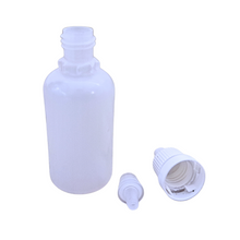 Load image into Gallery viewer, Empty Refillable Plastic Squeezable Dropper Bottle 30 ml in size Self sealing (Pack of 100)
