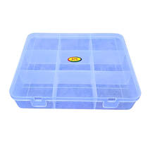 Load image into Gallery viewer, Multipurpose Plastic Storage Box Organizer with Fix Dividers 12 Grids Transparent Box for Tools, Jewelry, Screws, Beads &amp; Lab Items | Durable Compartment Storage Case | Pack of 1

