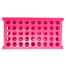 Load image into Gallery viewer, Foldable Space Saving Rack for 15 ml Centri-fuge Tube 45 holes Polypropylene mold Laboratory Plastic Tube Rack Holder (Pack of 1)
