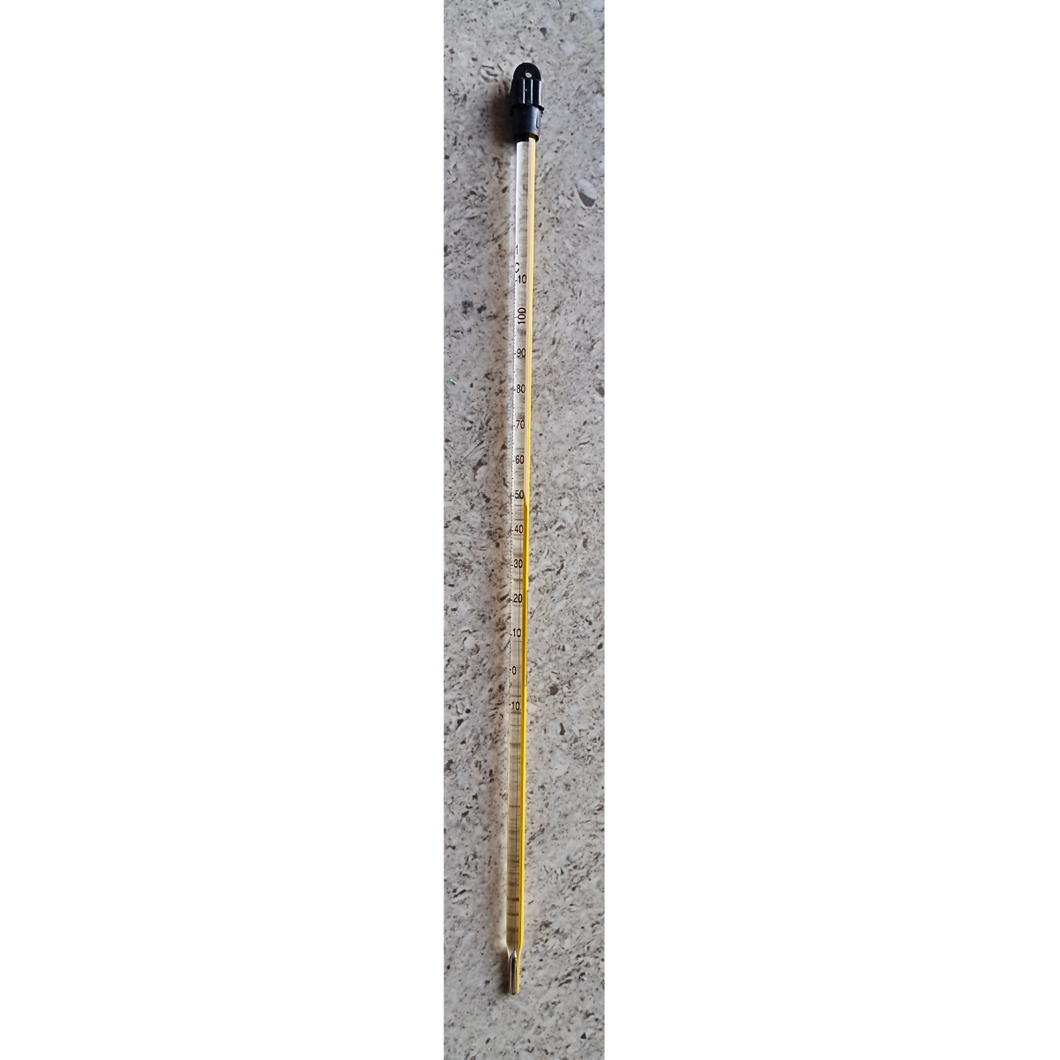 Mercury thermometer Borosilicate Glass Range 0-110 deg c ZEAL brand England made for Scssratory industrial and household temperature measurement of liquids milk and chemicals
