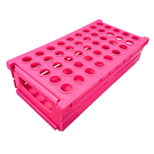 Load image into Gallery viewer, Centrifuge Tube Rack Foldable Space Saving for 15 ml, 45 holes Polypropylene mold Laboratory Plastic Tube Rack Holder (Pack of 1)
