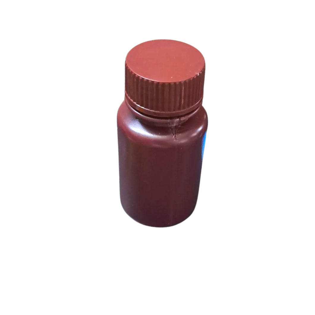 Reagent Bottle (Narrow Mouth) HDPE Plastic mold Plastic Amber color 60 ml (Pack of 1)