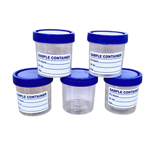 Load image into Gallery viewer, Sample Container 50 ml Pack of 1 | Leak Proof Specimen Container | PP Plastic Sample Collection Jar | Non Sterile Pathology, Medical &amp; Laboratory Use

