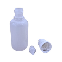 Load image into Gallery viewer, Empty Refillable Plastic Squeezable Dropper Bottle 30 ml in size Self sealing (Pack of 100)
