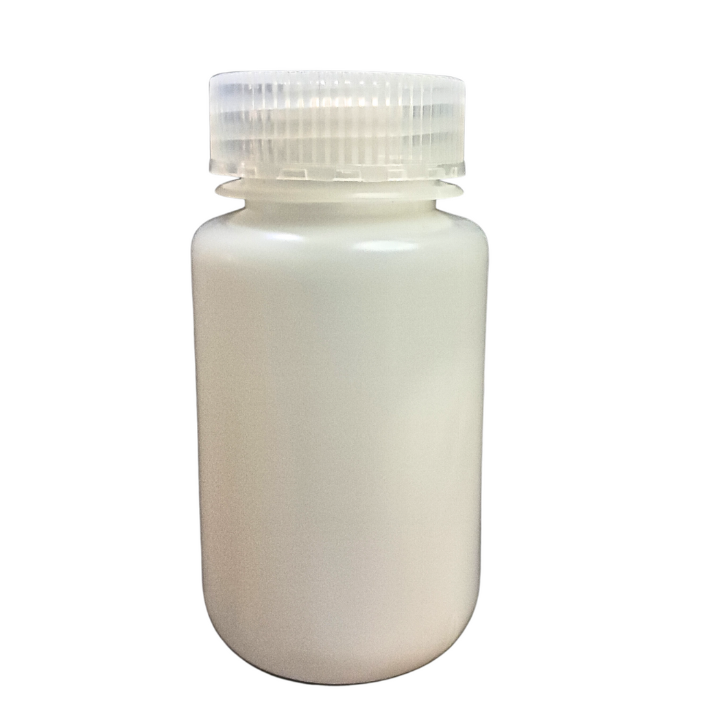 Reagent Bottle (Wide Mouth) HDPE (High Density Polyethylene) 125 ml Plastic For filling Liquid Pack of 1