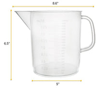 Load image into Gallery viewer, Measuring jug 2000 ml or 2 ltr Euro design Polypropylene Plastic for Measuring Liquids Pack of 1
