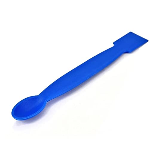 Spatula 200 mm Plastic  for Lab One Side Spoon and One Side Flat, Pack of 1