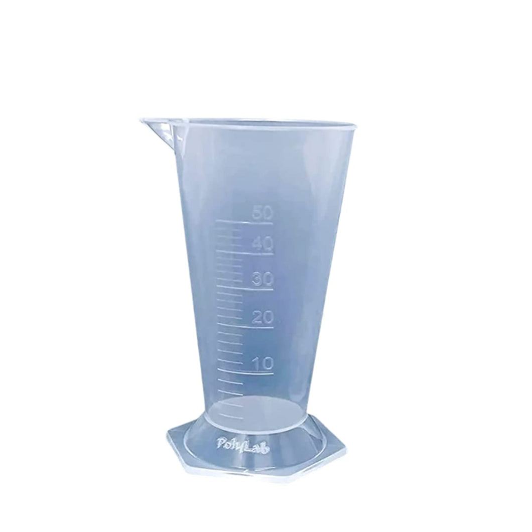 Conical Measure or Measuring Beaker 50 ml Kitchen, Laboratory, Plastic Measurement Beaker, Measuring Cup (Pack of 1)