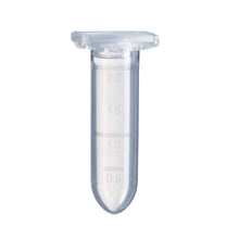 Load image into Gallery viewer, Micro Centrifuge Tube Polypropylene made with Hinged Lid 2 ml Conical Bottom Graduated - Pack of 100 Pieces

