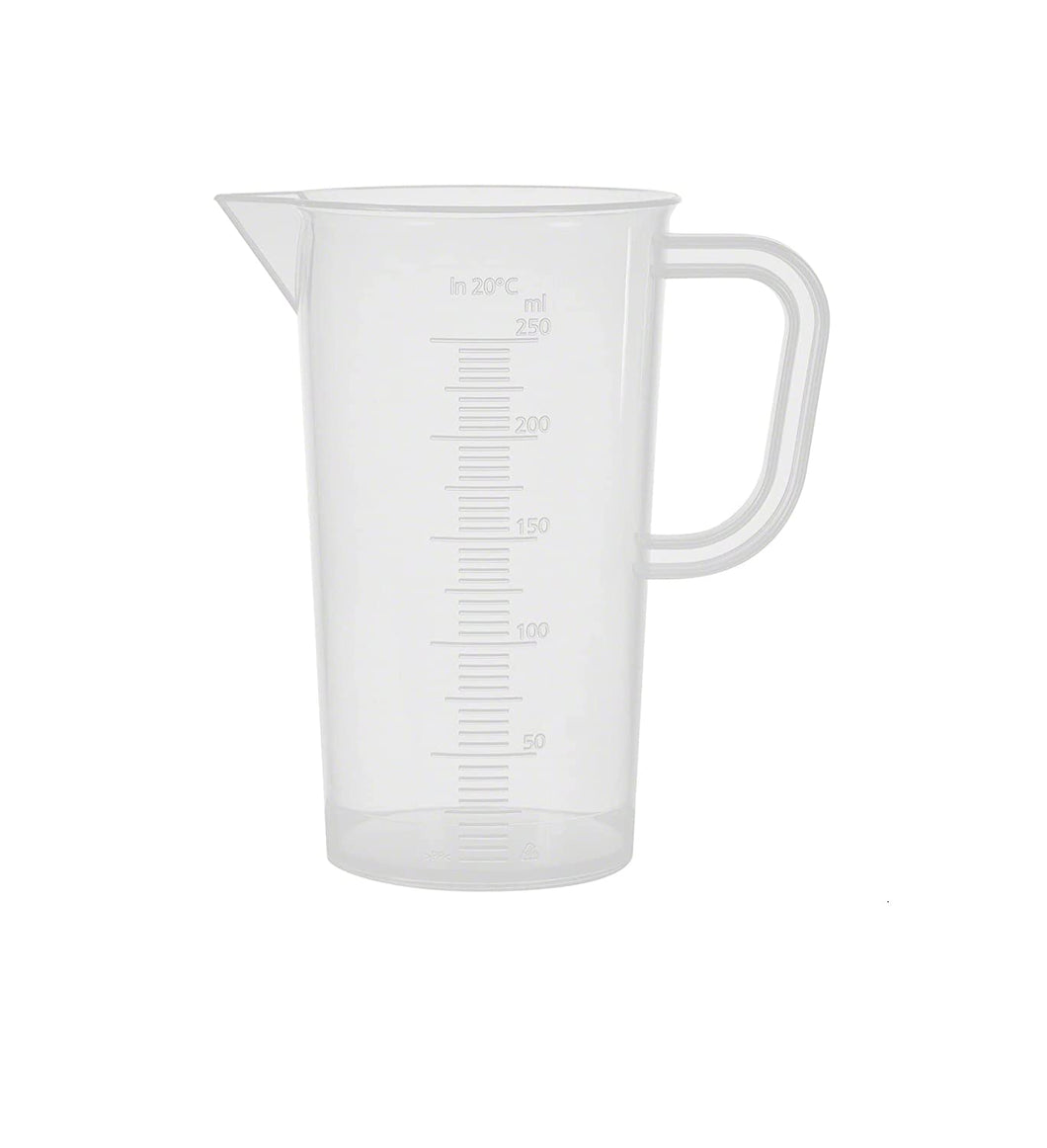 Measuring Mug 250 ml Polypropylene Plastic Transparent for Measuring Liquids Pack of 1