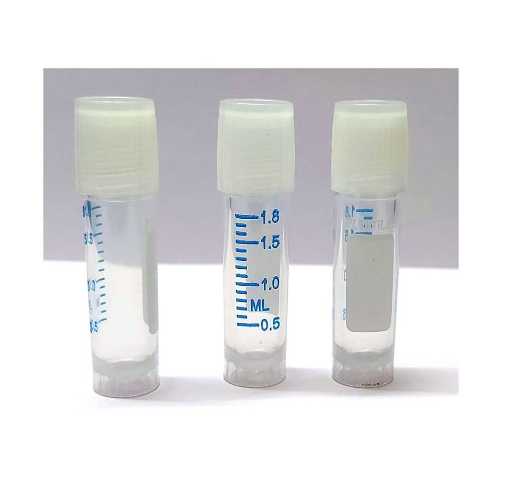 Cryo Vials / Storage Vials with Screw Cap 1.8 ml Gamma sterile Pack of 50 pcs