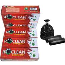 Load image into Gallery viewer, Garbage Bags ROCLEAN Biodegradable (LARGE) Size 60 cm X 81 cm Dustbin Bag/Trash Bag For Laboratory- Black Color 15 bags Pack of 1
