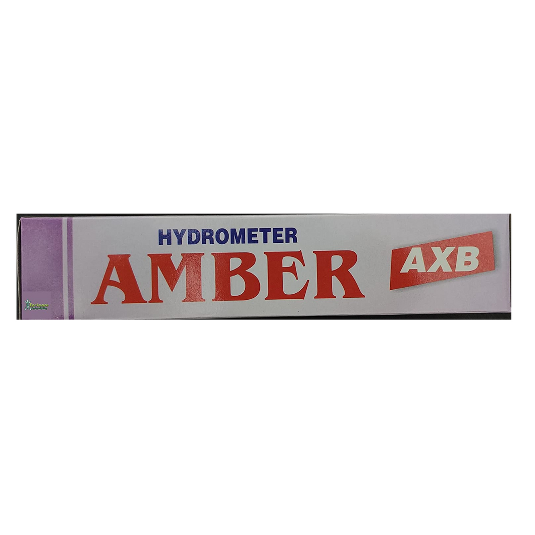 Battery Hydrometer Amber 12 Volt Inverter Specific Gravity Tester (AXB-Medium Size, Black)