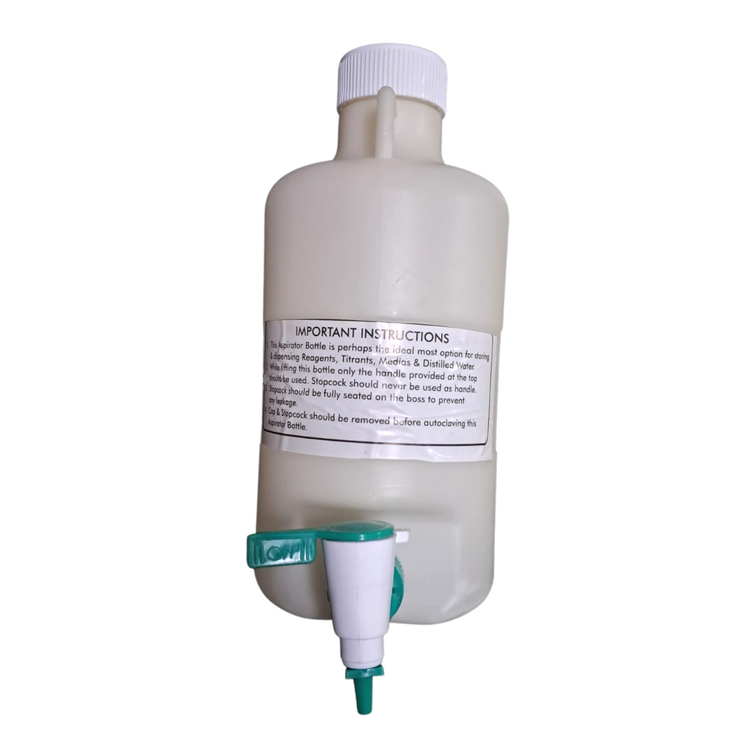 Aspirator Bottle 10 Lts with stop cork Pack of 1