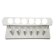 Load image into Gallery viewer, Test Tube Holder Cum Plastic Stand for industrial, Pathology and scientific laboratories 25 mm Diameter Tubes Pack of 1
