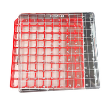 Load image into Gallery viewer, Polycarbonate Freezer Boxes, CryoBox Vial Rack, Freezer Storage, 9 x 9 Array, 81 Place, 130mm Length x 130mm Width x 52mm Height. Fit for 1 ml, 1.8 ml and 2 ml Cryo Vials (Pack of One)
