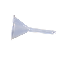 Load image into Gallery viewer, Analytic funnel long stem 35 mm PP Plastic  Mini Funnels for Bottle Filling, Perfumes, Essential Oils, Science Laboratory Chemicals, Arts &amp; Crafts Supplies (Pack Of 5 Pcs, Mini Funnels)
