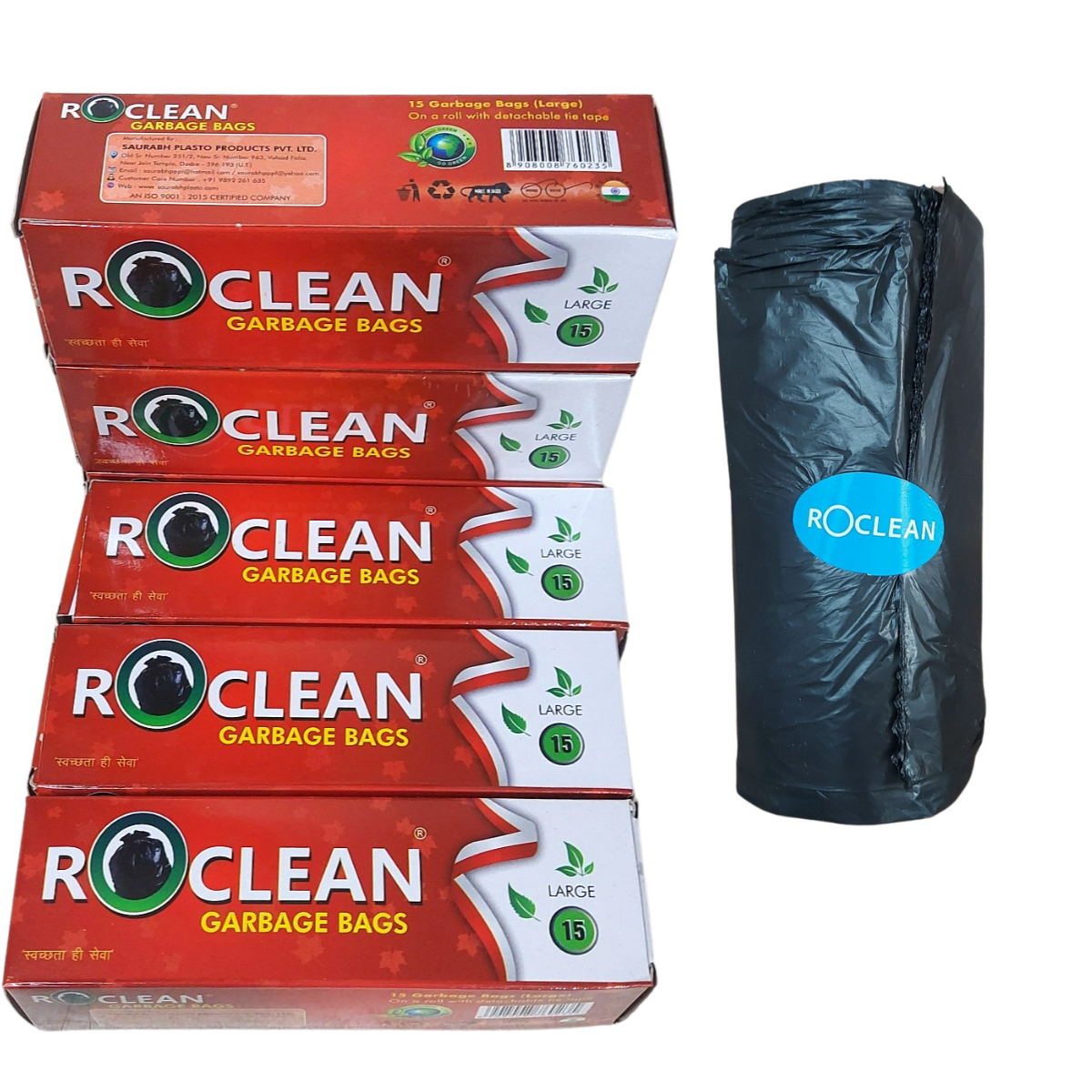Garbage Bags ROCLEAN Biodegradable (Medium) Size 60 cm X 81 cm