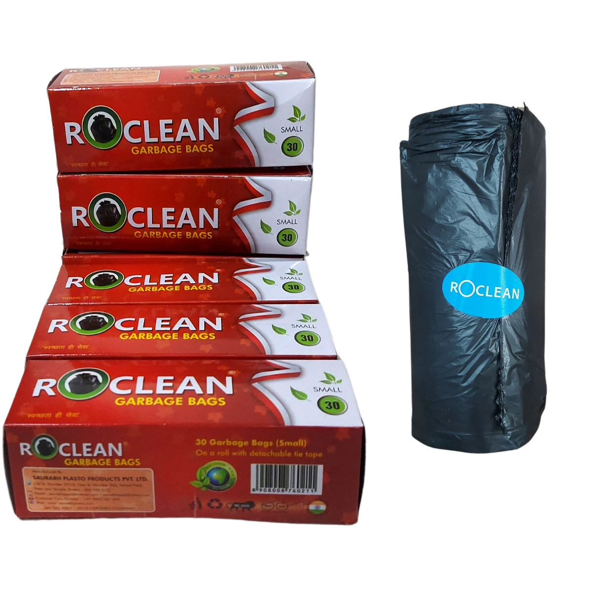 Garbage Bags ROCLEAN Biodegradable (SMALL) Size 43 cm X 48 cm