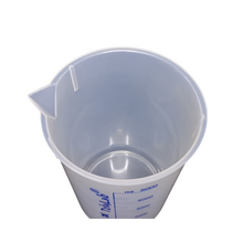 Load image into Gallery viewer, Beaker (Printed Graduation) Measuring Cup, Plastic Science Beaker Transperant 5000 ml for Measuring Liquid in Home | Laboratory | School (Pack of 1)

