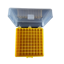 Load image into Gallery viewer, Cryo cube box (PP) 81 places for 1ml and 1.8ml cryo vials, CryoBox Vial Rack, Freezer Storage Fit for 2ml Cryostorage Freezing Box (Pack of 1)
