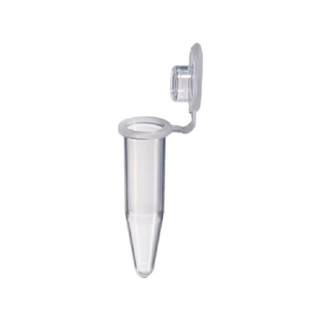 Micro Centrifuge Tube Polypropylene made with Hinged Lid 0.5 ml Conical Bottom Graduated - Pack of 1000 Pieces