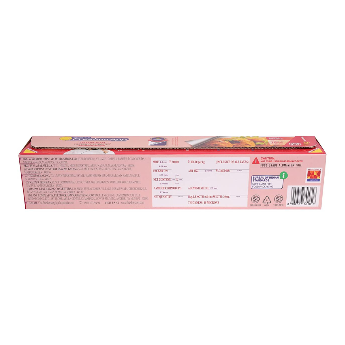 Trideva Organic 18 Micron Baking and Wrapping Foil Paper 1 Kg